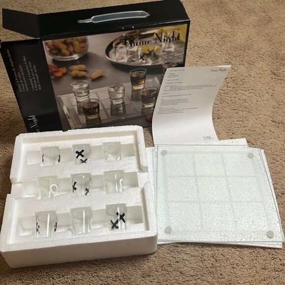 Shot Glass Tic-Tac-Toe Drinking Game - Picture 2 of 5